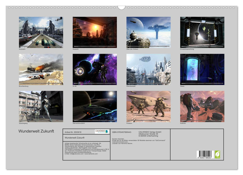 Wunderwelt Zukunft (CALVENDO Wandkalender 2026)