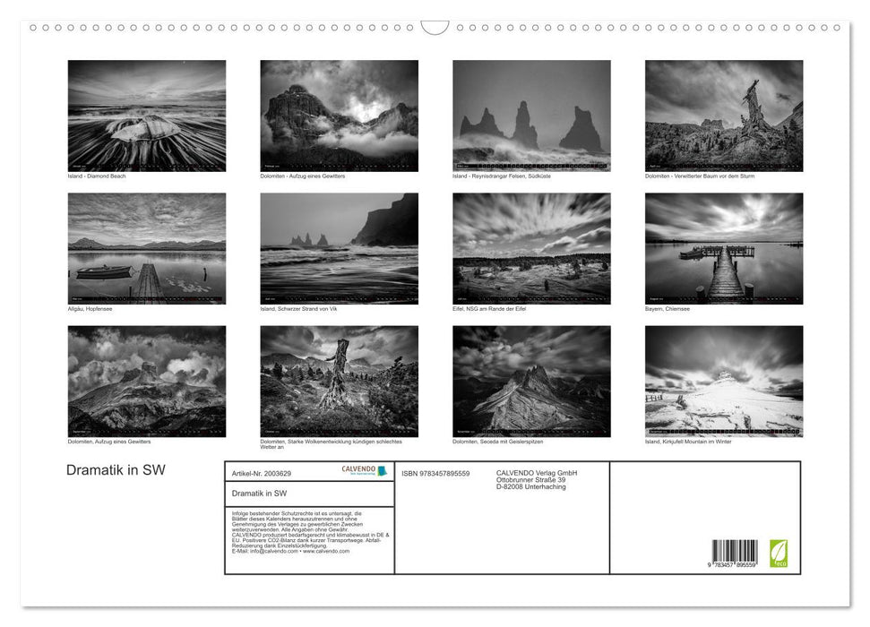 Dramatik in SW (CALVENDO Wandkalender 2026)