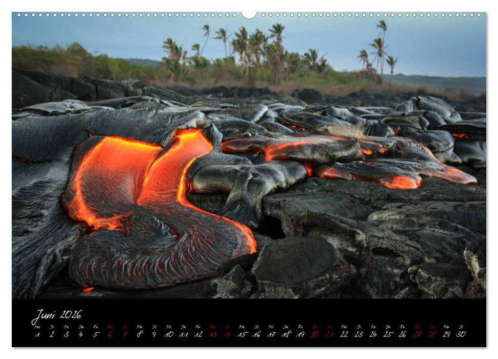 Kilauea Volcano Hawaii - Auf den Spuren von Feuergöttin Pele (CALVENDO Wandkalender 2026)