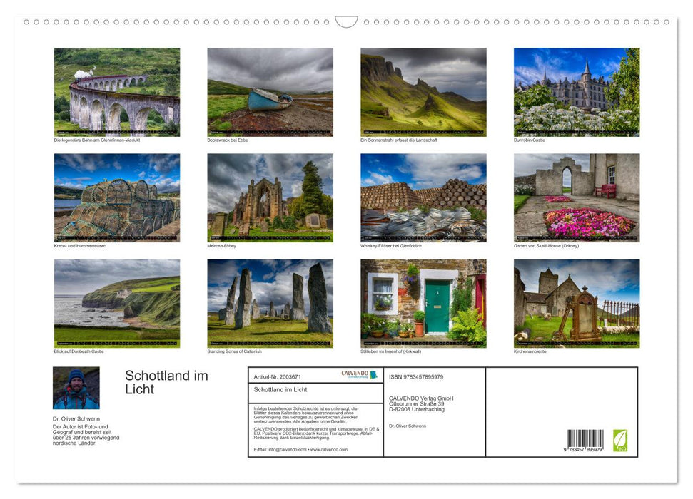 Schottland im Licht (CALVENDO Wandkalender 2026)
