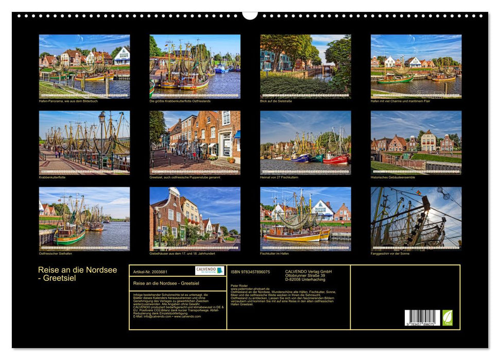 Reise an die Nordsee - Greetsiel (CALVENDO Wandkalender 2026)