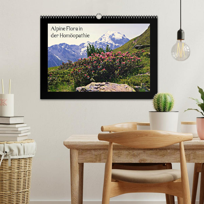 Alpine Flora in der Homöopathie (CALVENDO Wandkalender 2026)