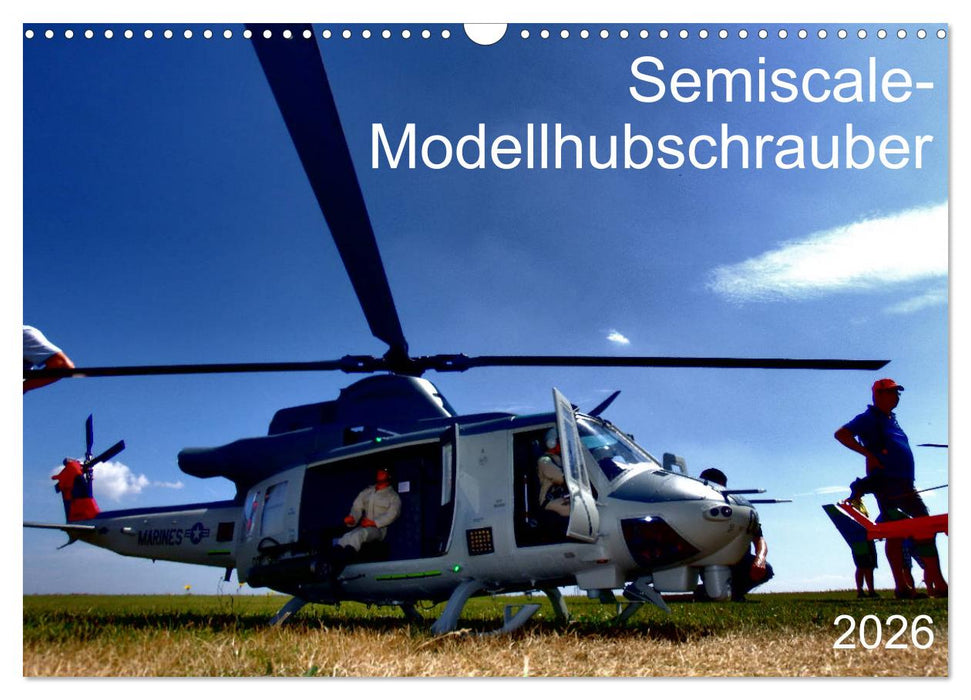 Semiscale-Modellhubschrauber (CALVENDO Wandkalender 2026)