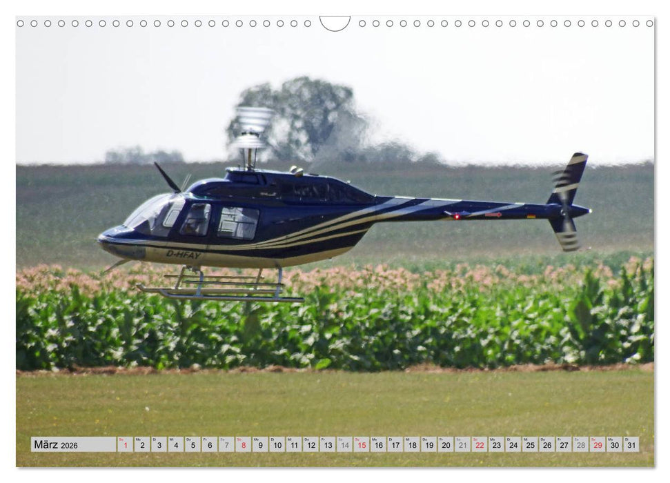 Semiscale-Modellhubschrauber (CALVENDO Wandkalender 2026)
