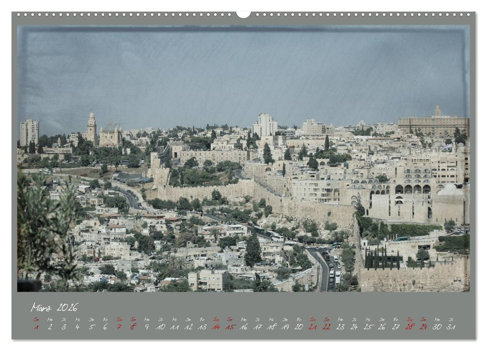 Unterwegs in Jerusalem (CALVENDO Wandkalender 2026)