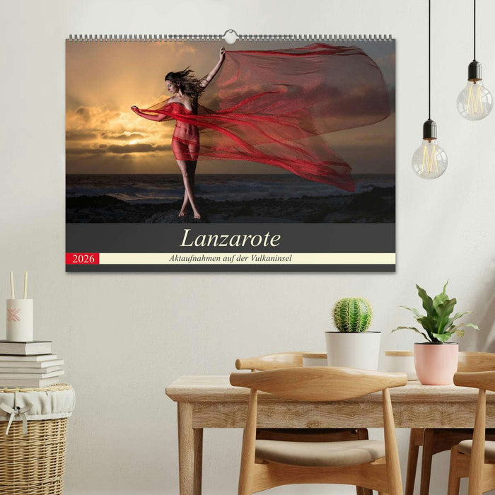 Lanzarote - Aktaufnahmen auf der Vulkaninsel (CALVENDO Wandkalender 2026)