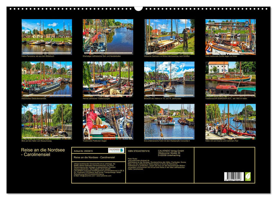 Reise an die Nordsee - Carolinensiel (CALVENDO Wandkalender 2026)