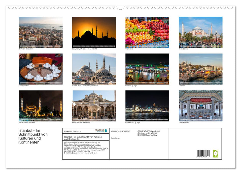 Istanbul - Im Schnittpunkt von Kulturen und Kontinenten (CALVENDO Wandkalender 2026)