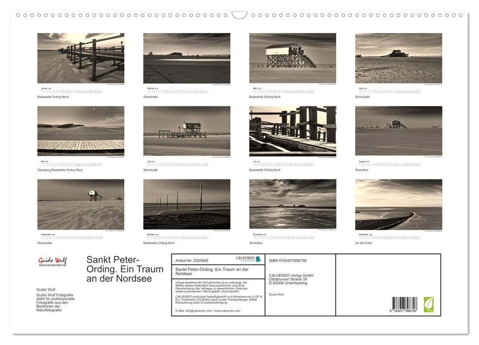 Sankt Peter-Ording. Ein Traum an der Nordsee (CALVENDO Wandkalender 2026)