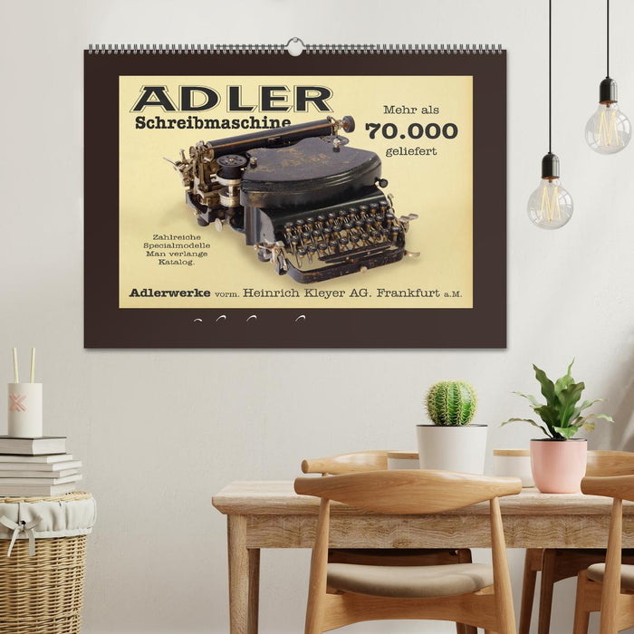 Schreibmaschinen um 1900 (CALVENDO Wandkalender 2026)