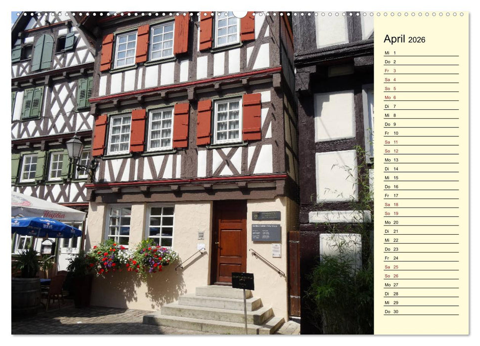 Unterwegs in Schorndorf (CALVENDO Wandkalender 2026)