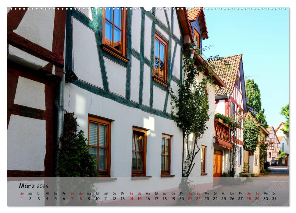 Fachwerkromantik in Hofheim am Taunus (CALVENDO Wandkalender 2026)