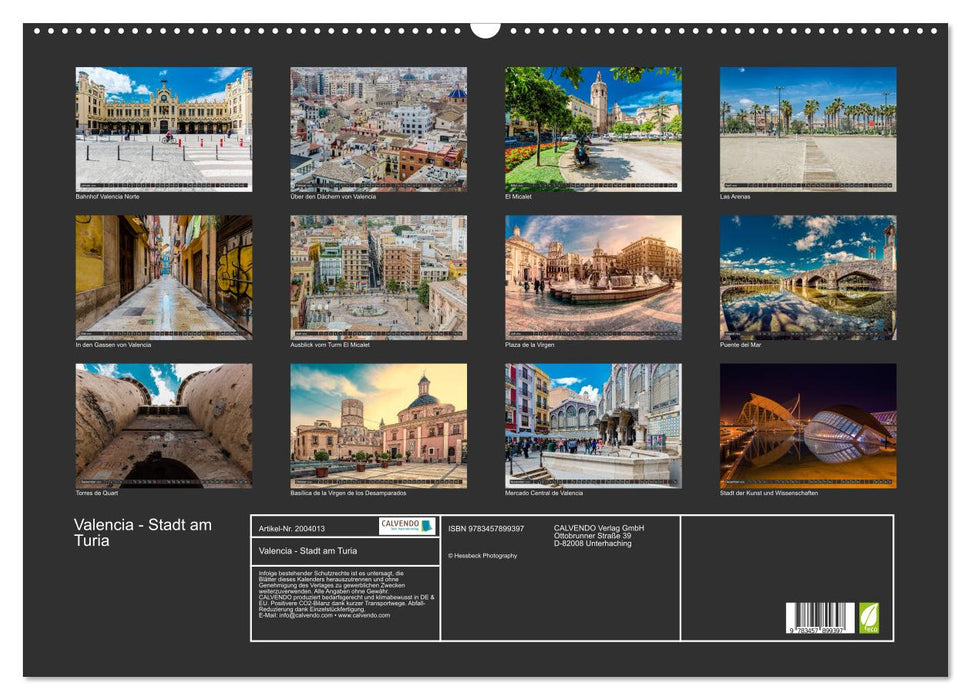 Valencia - Stadt am Turia (CALVENDO Wandkalender 2026)