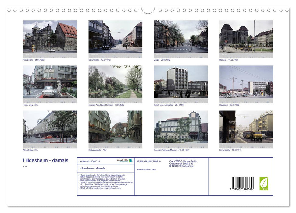 Hildesheim - damals ... (CALVENDO Wandkalender 2026)