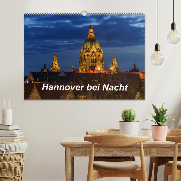 Hannover bei Nacht 2026 (CALVENDO Wandkalender 2026)