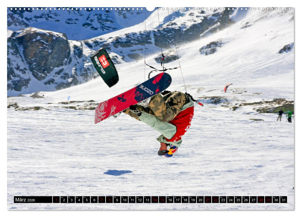 Snowkiting (CALVENDO Wandkalender 2026)