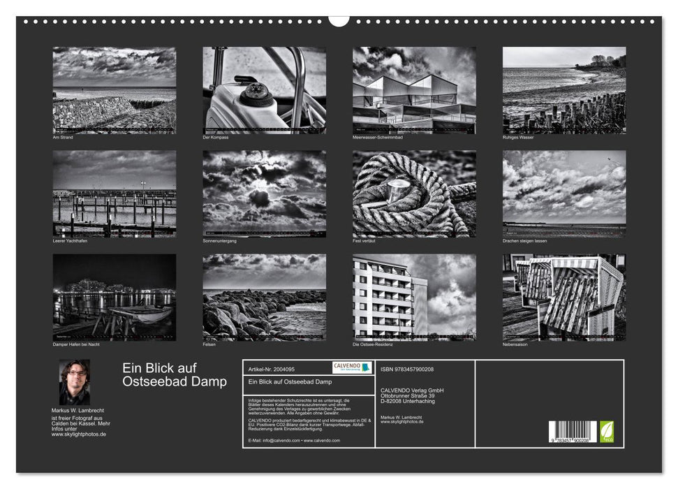 Ein Blick auf Ostseebad Damp (CALVENDO Wandkalender 2026)