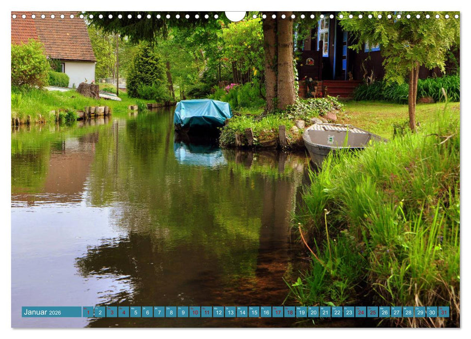 Spreewald - Idyllische Heimat der Sorben (CALVENDO Wandkalender 2026)