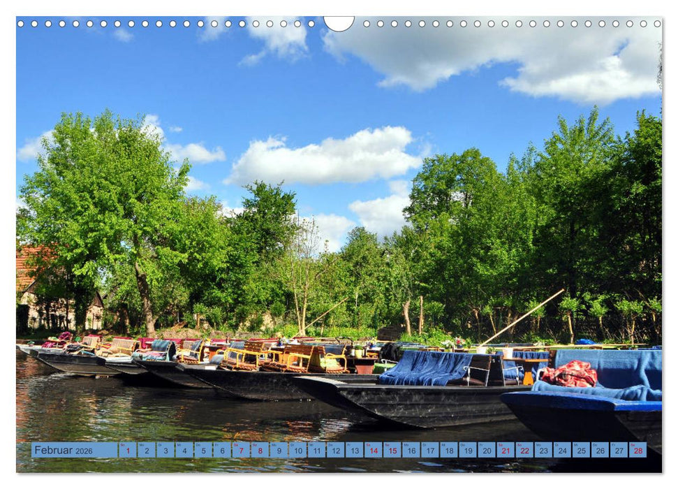 Spreewald - Idyllische Heimat der Sorben (CALVENDO Wandkalender 2026)