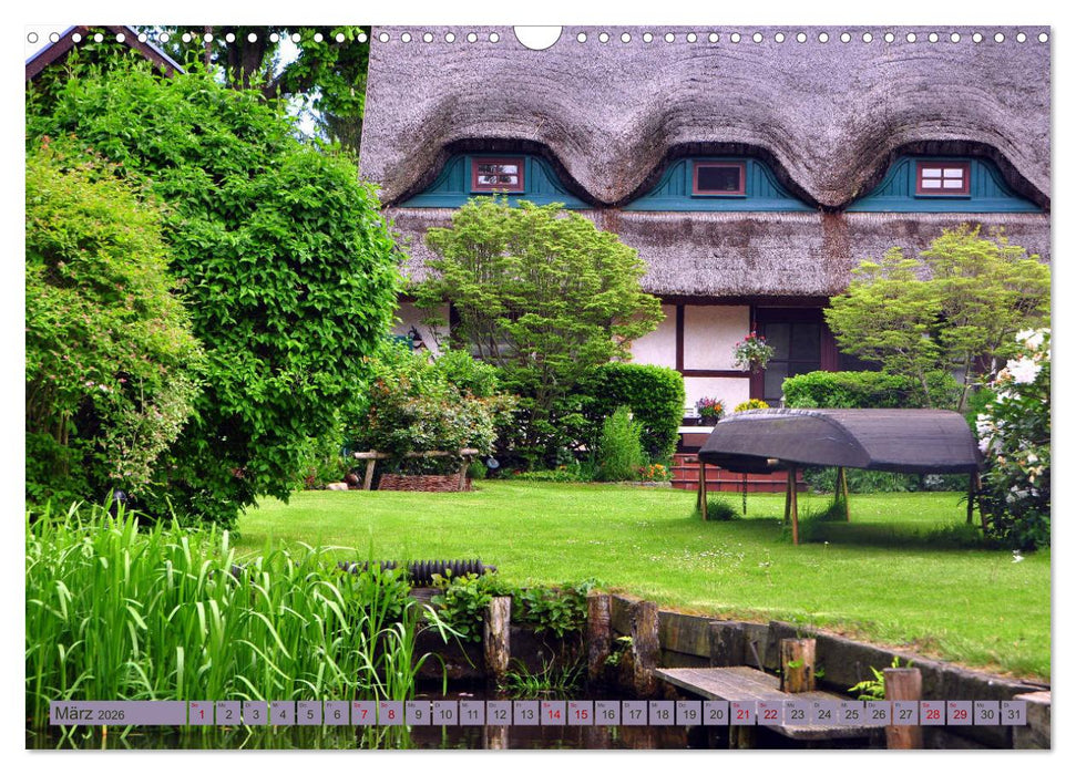 Spreewald - Idyllische Heimat der Sorben (CALVENDO Wandkalender 2026)