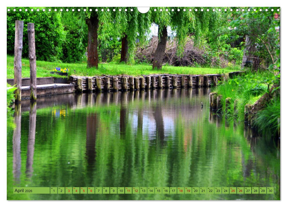 Spreewald - Idyllische Heimat der Sorben (CALVENDO Wandkalender 2026)