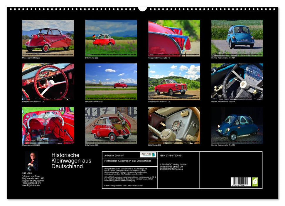 Historische Kleinwagen aus Deutschland (CALVENDO Wandkalender 2026)