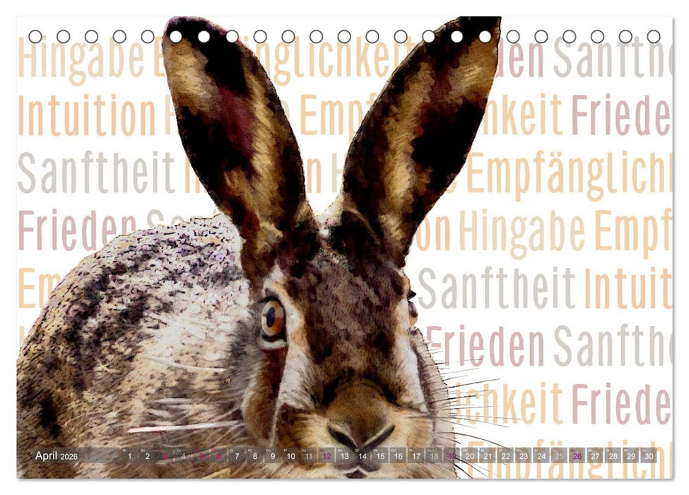 Mein wildes Krafttier und seine spirituellen Werte. (CALVENDO Wandkalender 2026)
