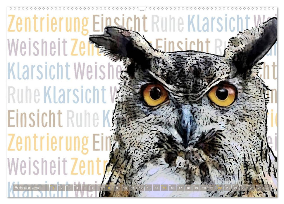 Mein wildes Krafttier und seine spirituellen Werte. (CALVENDO Wandkalender 2026)