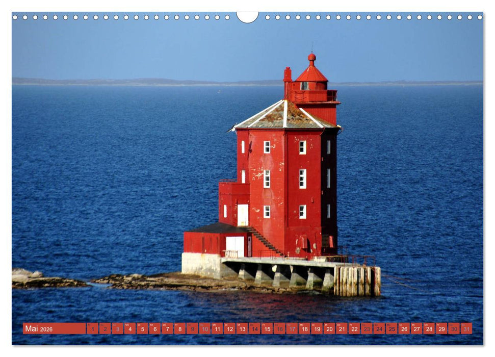 Hurtigruten - Unterwegs mit dem Postschiff (CALVENDO Wandkalender 2026)