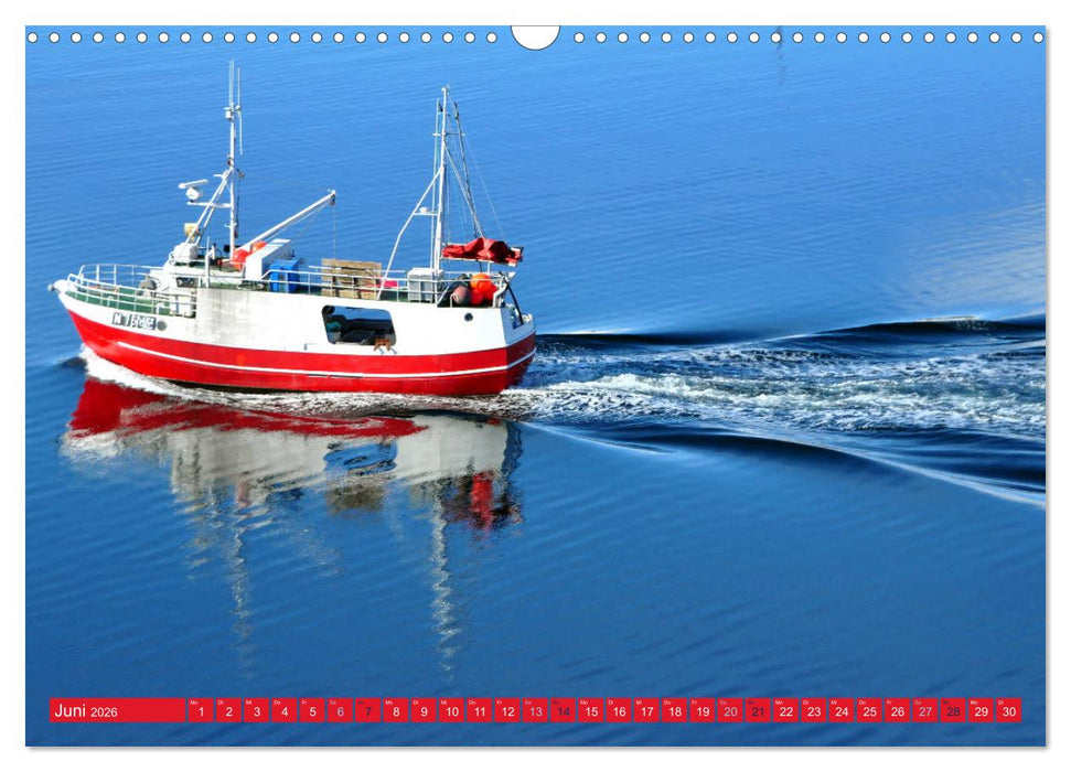 Hurtigruten - Unterwegs mit dem Postschiff (CALVENDO Wandkalender 2026)