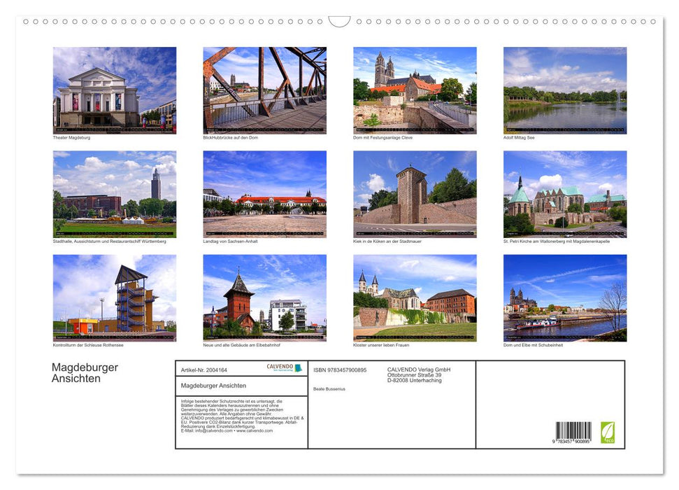 Magdeburger Ansichten (CALVENDO Wandkalender 2026)