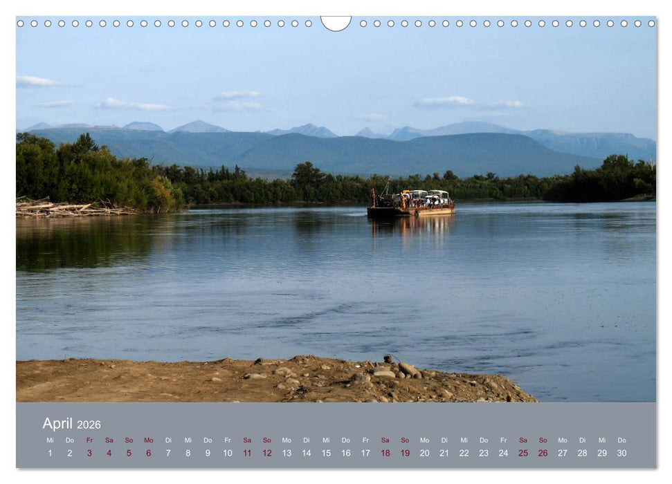 Kamtschatka - Vulkane, Asche, Eis (CALVENDO Wandkalender 2026)