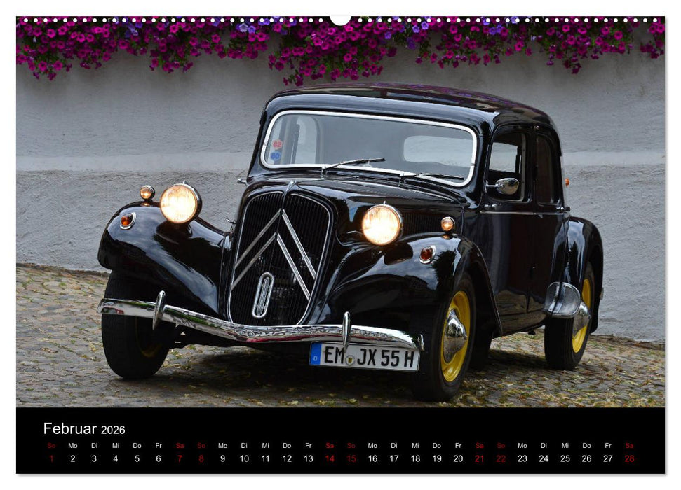 Citroën 11CV Traction Avant (CALVENDO Wandkalender 2026)