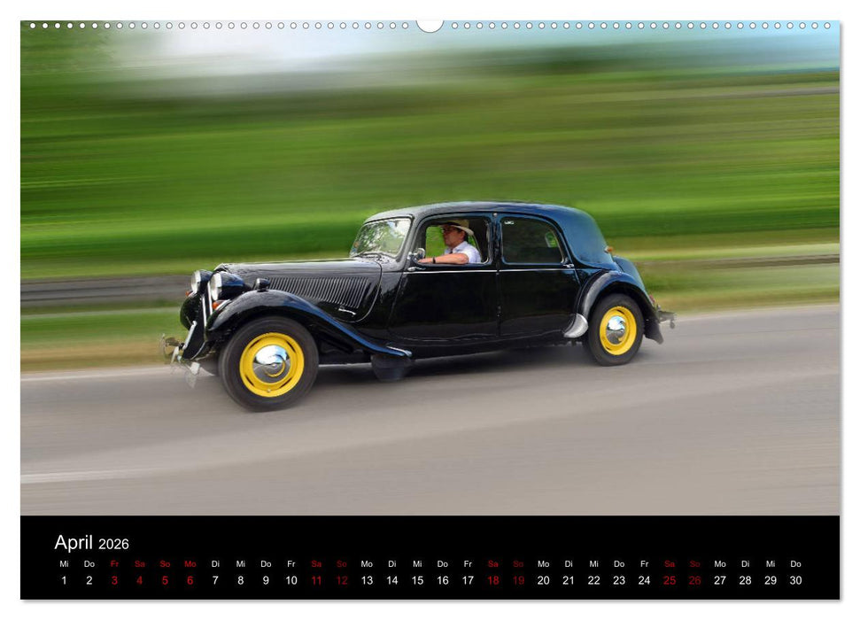 Citroën 11CV Traction Avant (CALVENDO Wandkalender 2026)