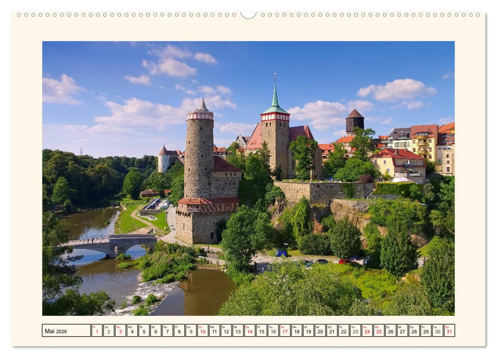 Bautzen - Rundgang durch die mittelalterliche Stadt (CALVENDO Premium Wandkalender 2026)