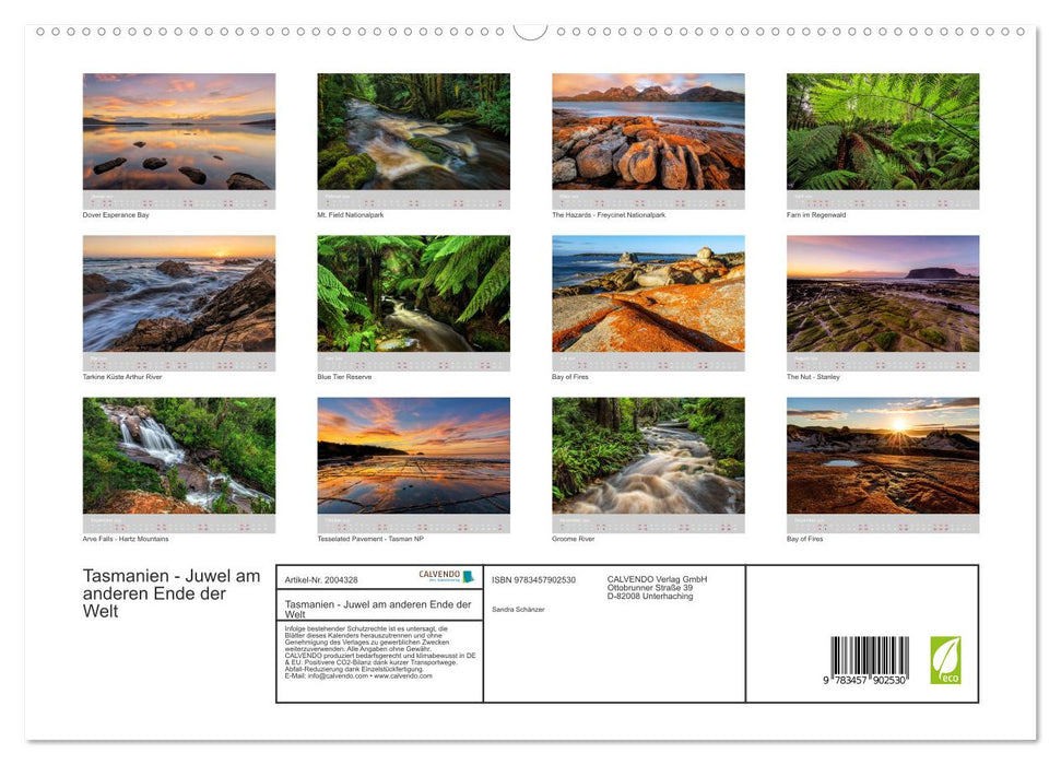 Tasmanien - Juwel am anderen Ende der Welt (CALVENDO Wandkalender 2026)