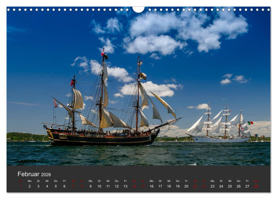 Windjammer-Regatta - Tall Ships Atlantic Challenge (CALVENDO Wandkalender 2026)