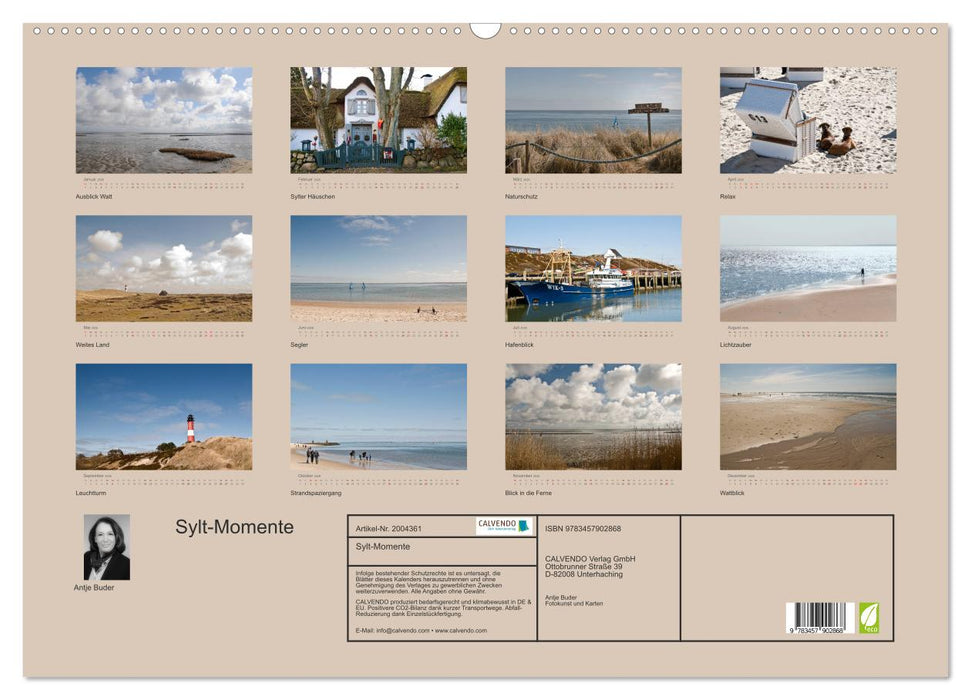 Sylt-Momente (CALVENDO Wandkalender 2026)