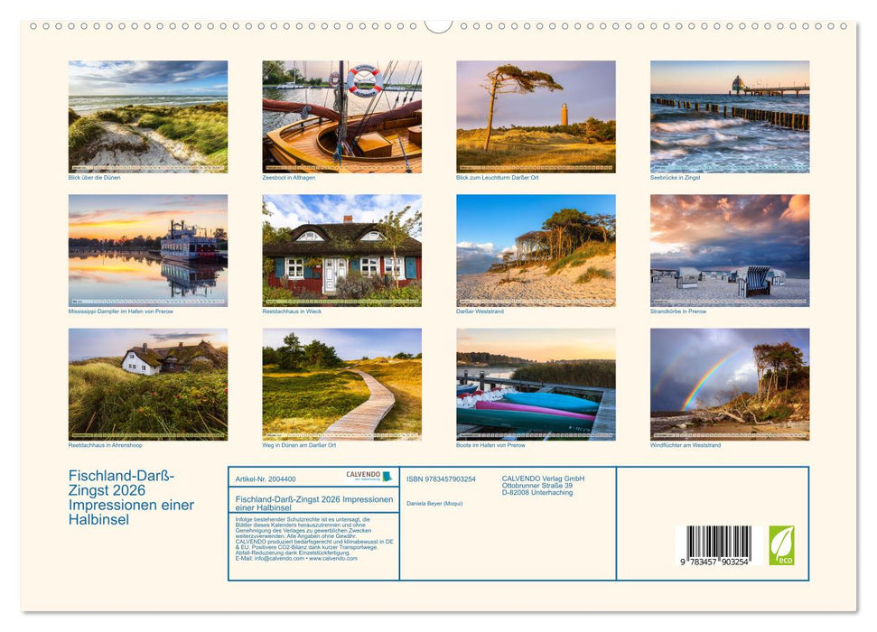 Fischland-Darß-Zingst 2026 Impressionen einer Halbinsel (CALVENDO Premium Wandkalender 2026)