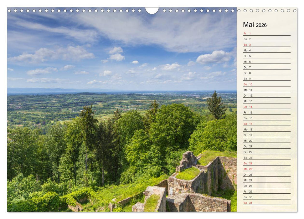 Auf Schusters Rappen... Südlicher Oberrhein und Südschwarzwald (CALVENDO Wandkalender 2026)