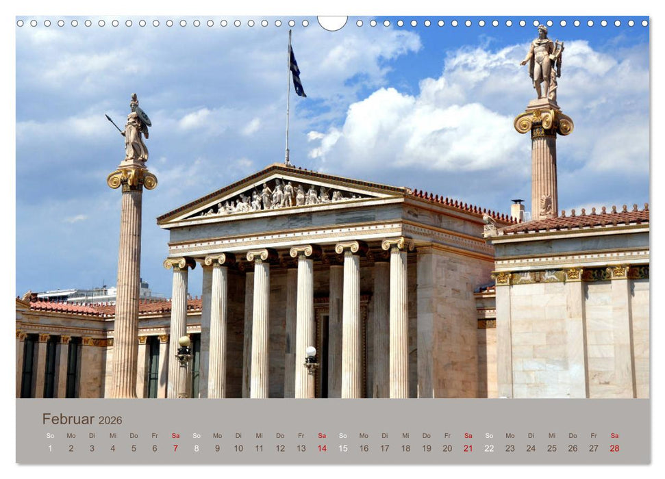 Athen - antik und modern (CALVENDO Wandkalender 2026)
