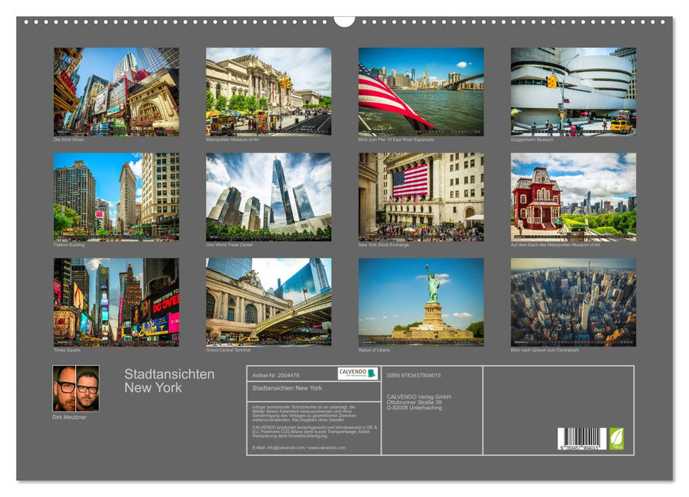 Stadtansichten New York (CALVENDO Wandkalender 2026)
