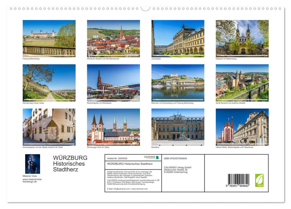 WÜRZBURG Historisches Stadtherz (CALVENDO Premium Wandkalender 2026)