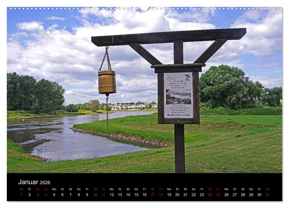 Elberadweg Coswig (Anhalt) (CALVENDO Wandkalender 2026)