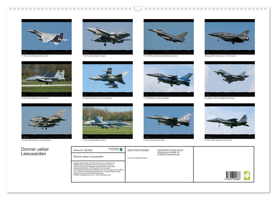 Donner ueber Leeuwarden (CALVENDO Wandkalender 2026)