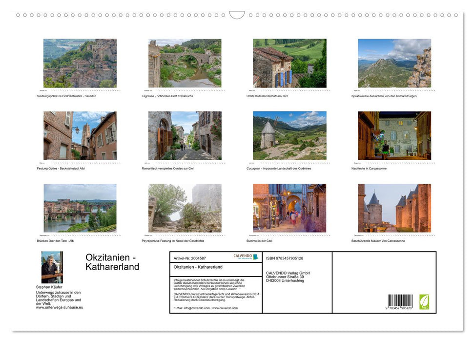 Okzitanien - Katharerland (CALVENDO Wandkalender 2026)