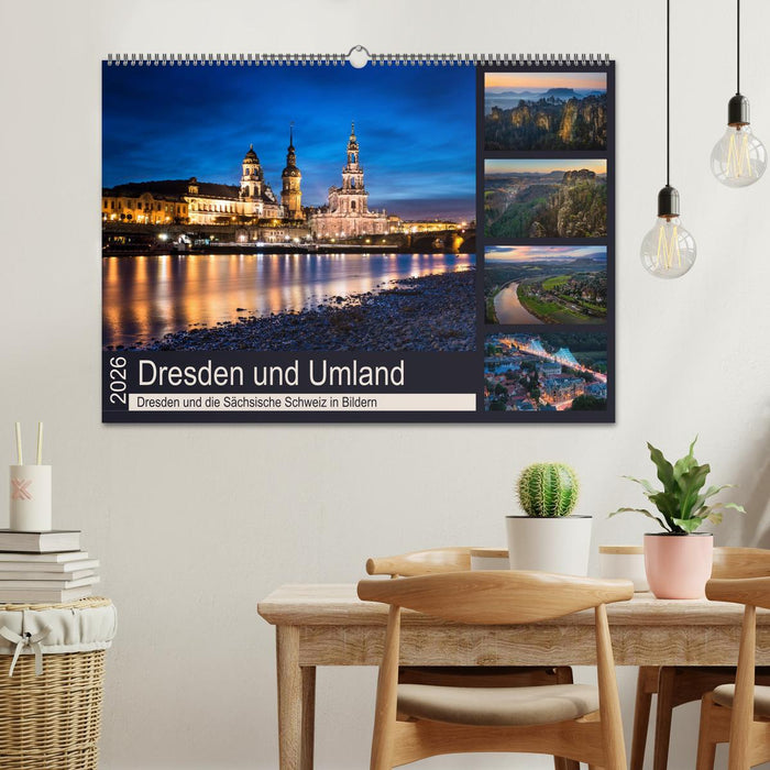 Dresden und Umland (CALVENDO Wandkalender 2026)