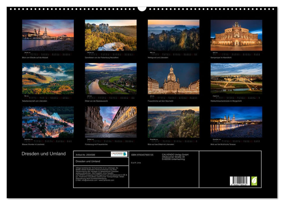 Dresden und Umland (CALVENDO Wandkalender 2026)