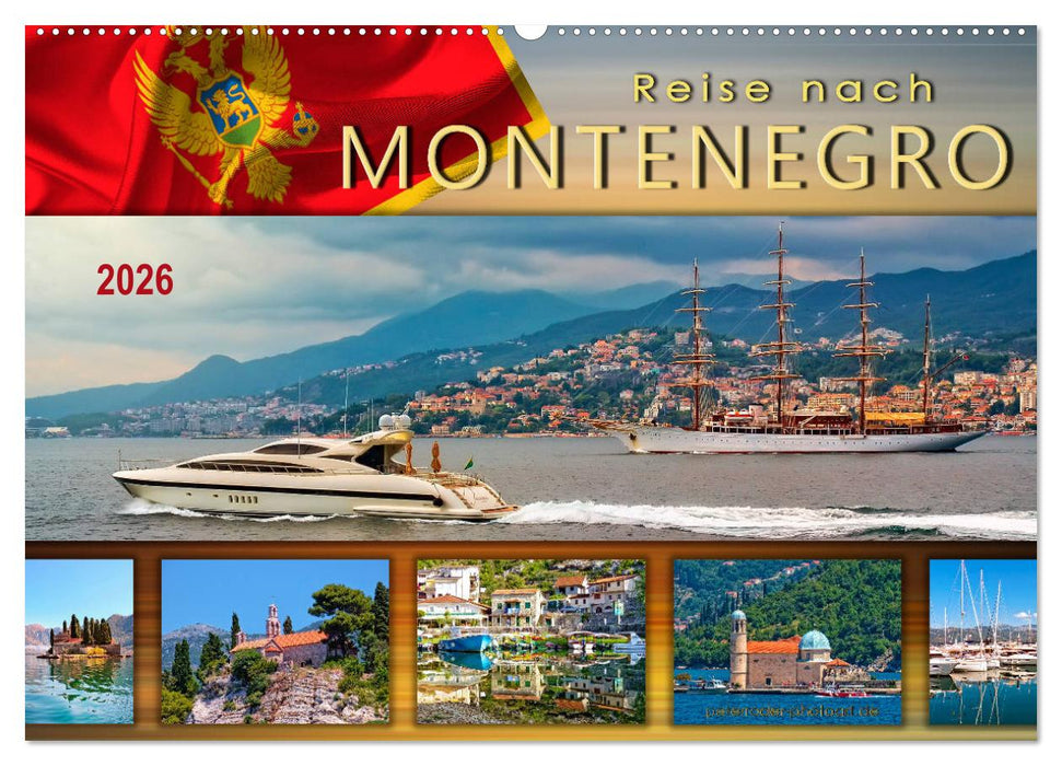 Reise nach Montenegro (CALVENDO Wandkalender 2026)