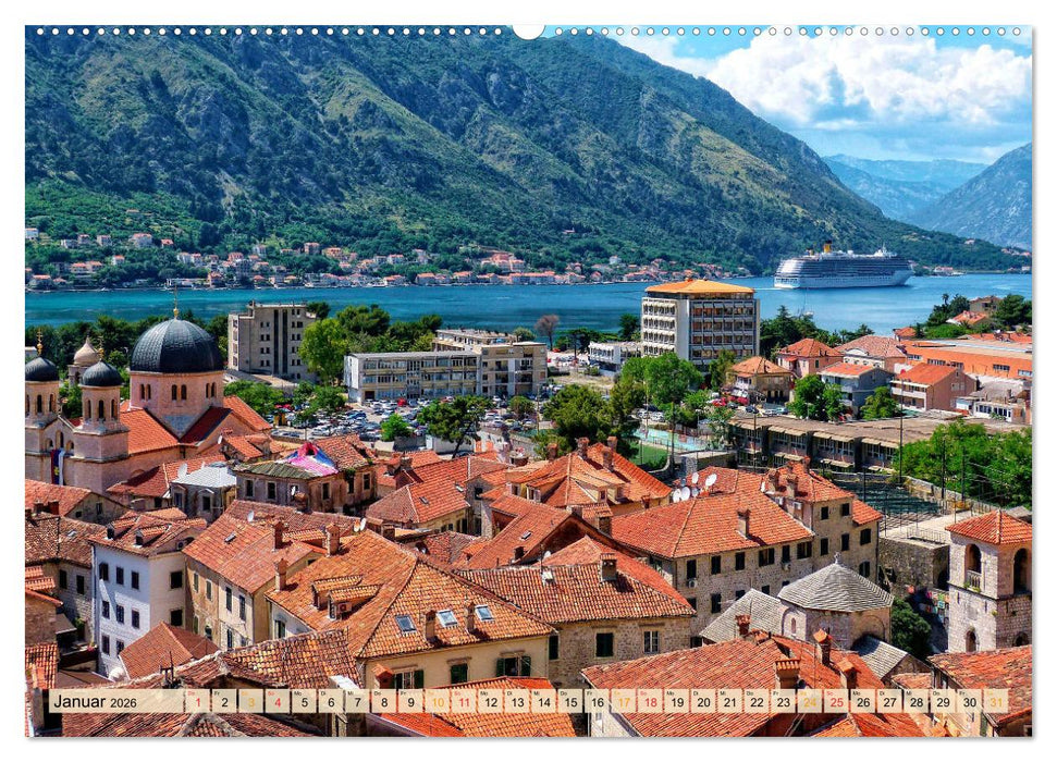 Reise nach Montenegro (CALVENDO Wandkalender 2026)